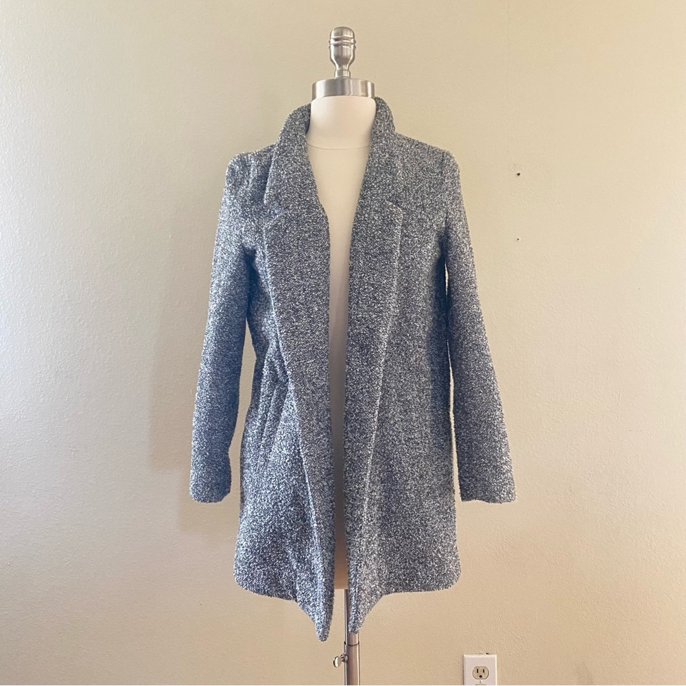 Salt And Pepper Collared Coat